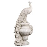 Design Toscano Giant Staverden Peacock On Urn