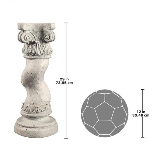Design Toscano Capitoline Barley Twisted Column: Medium