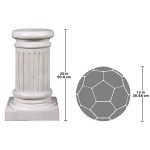 Design Toscano Small Greek Fluted Plinth