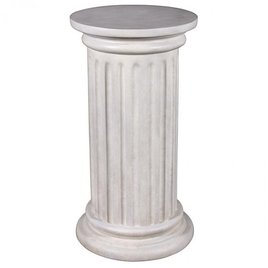 Design Toscano Roman Doric Column Classical Fluted Plinth: Large