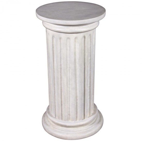 Design Toscano Roman Doric Column Classical Fluted Plinth: Large