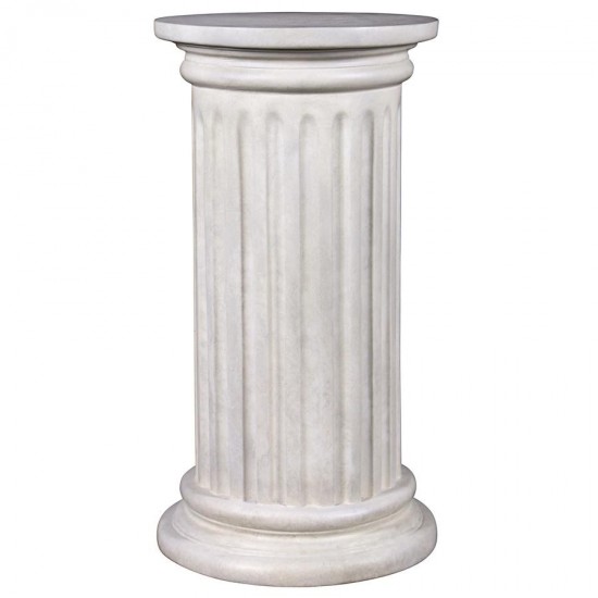 Design Toscano Roman Doric Column Classical Fluted Plinth: Large