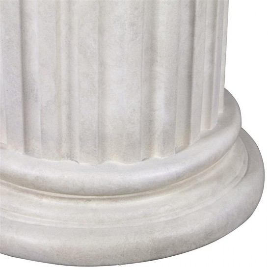 Design Toscano Roman Doric Column Classical Fluted Plinth: Large