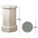 Design Toscano Westminister Abbey Octagonal Pedestal