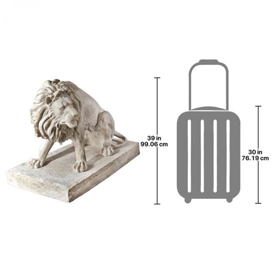 Design Toscano Kingsbury Garden Lion Looking Left