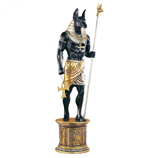 Design Toscano Egyptian Grand Ruler Anubis W/ Mount