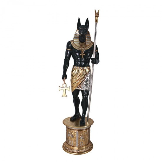 Design Toscano Egyptian Grand Ruler Anubis W/ Mount