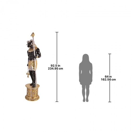 Design Toscano Egyptian Grand Ruler Khnum W/ Mount