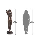 Design Toscano Life Size Goddess Harmonia Bronze Finish