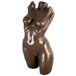 Design Toscano Nude Female Torso Statue Bronze Finish