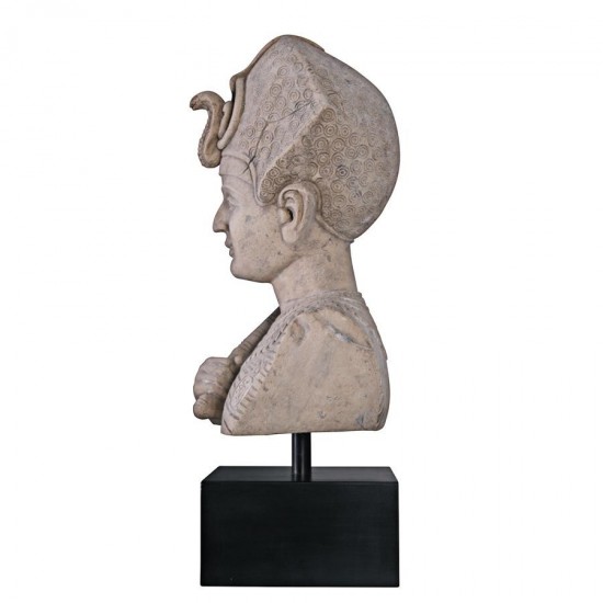 Design Toscano Egyptian Ramses Bust On Museum Mount