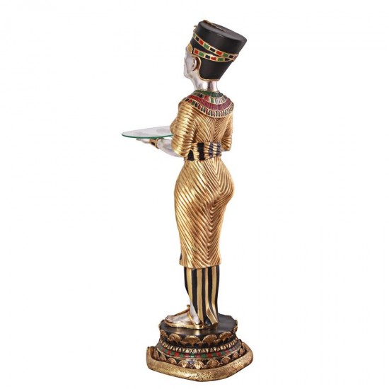 Design Toscano Egyptian Queens Faithful Servant Table