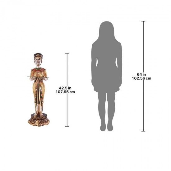 Design Toscano Egyptian Queens Faithful Servant Table