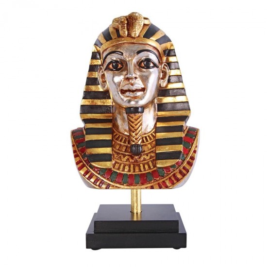 Design Toscano Egyptian King Tutankhamen Bust On Mount