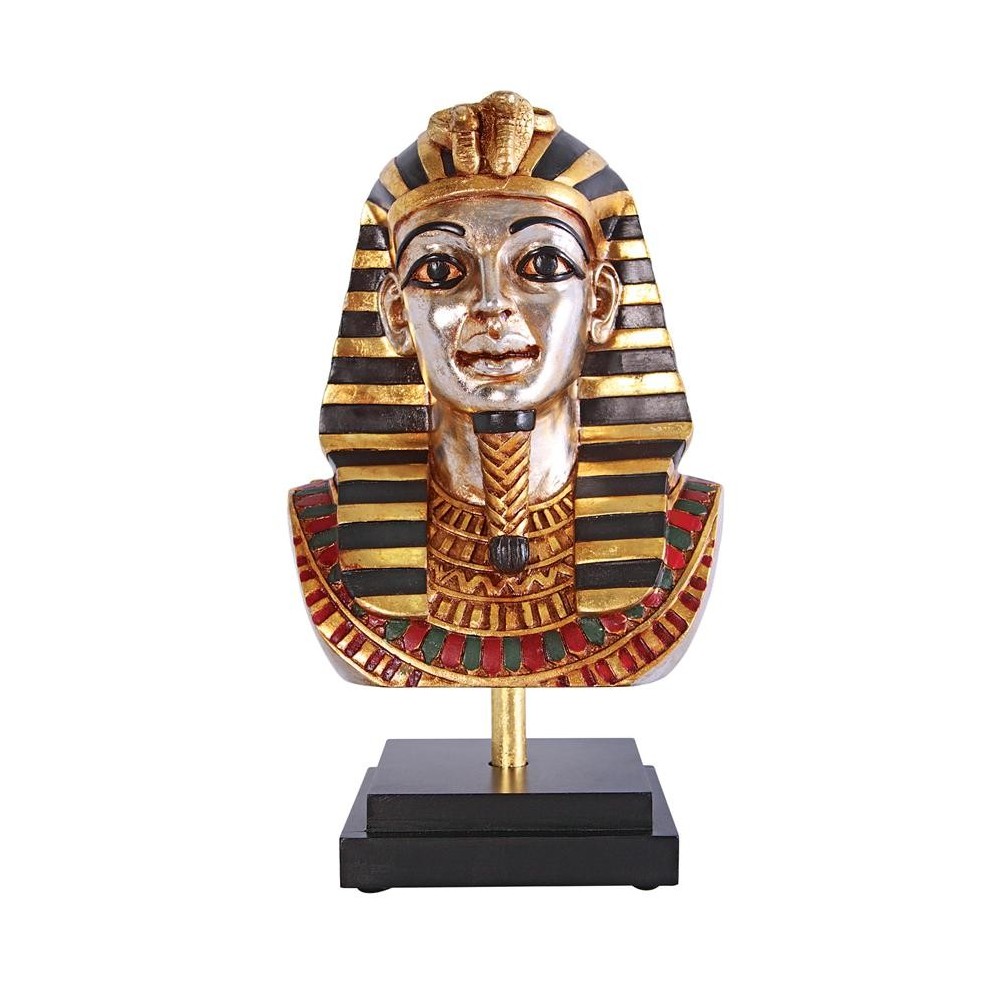 Design Toscano Egyptian King Tutankhamen Bust On Mount