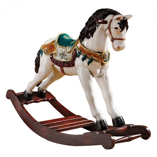 Design Toscano Victorian Carousel Rocking Horse Statue