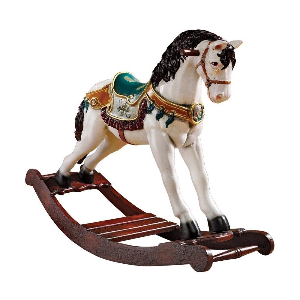 Design Toscano Victorian Carousel Rocking Horse Statue