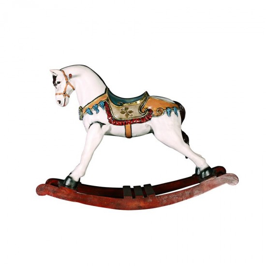 Design Toscano Victorian Carousel Rocking Horse Statue