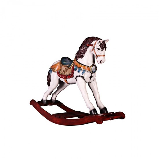 Design Toscano Victorian Carousel Rocking Horse Statue