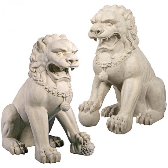 Design Toscano Male And Female Foo Dogs