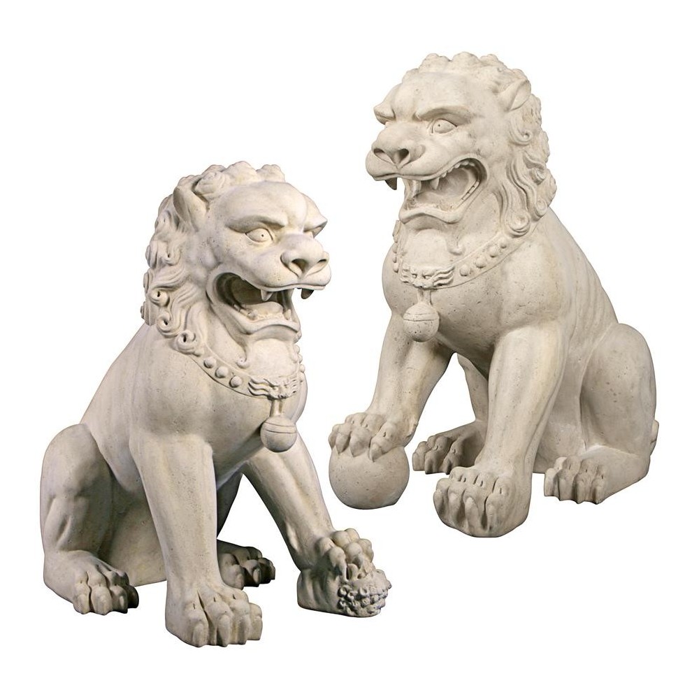 Design Toscano Male And Female Foo Dogs