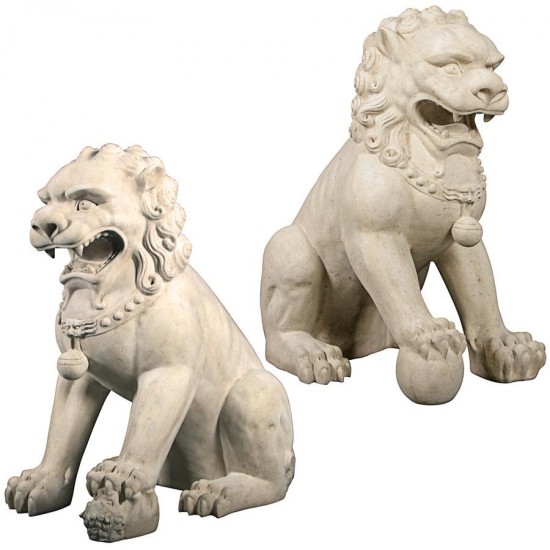 Design Toscano Male And Female Foo Dogs