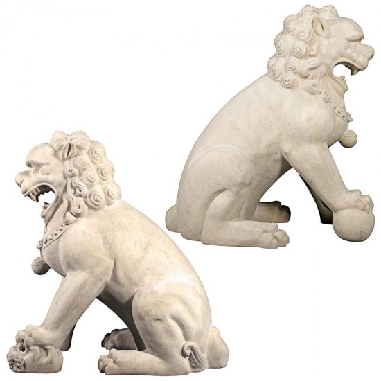 Design Toscano Male And Female Foo Dogs