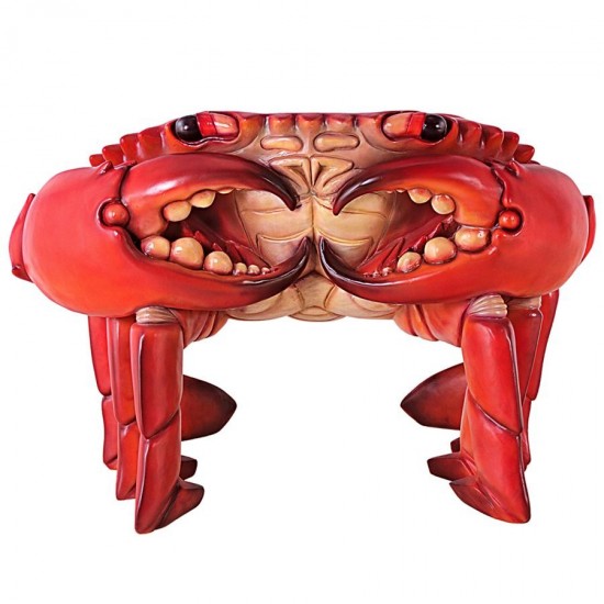 Design Toscano Spice Islands King Crab Chair Red Finish