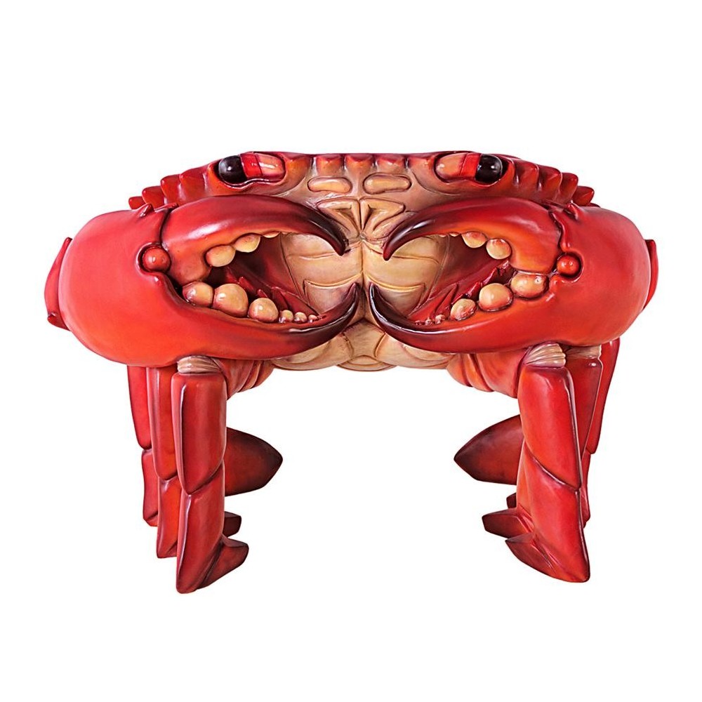 Design Toscano Spice Islands King Crab Chair Red Finish