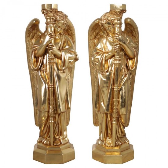 Design Toscano S/2 Padova Golden Guardian Angels