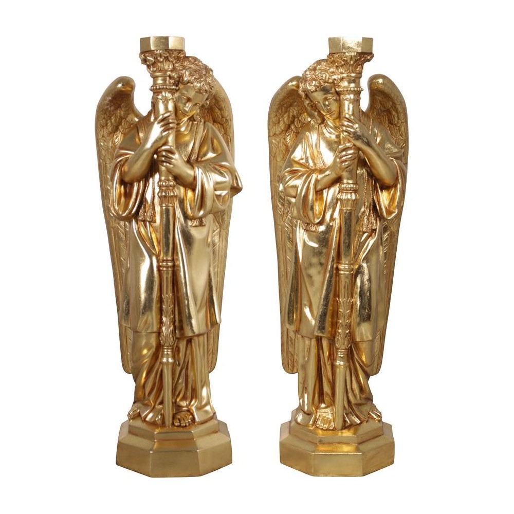 Design Toscano S/2 Padova Golden Guardian Angels