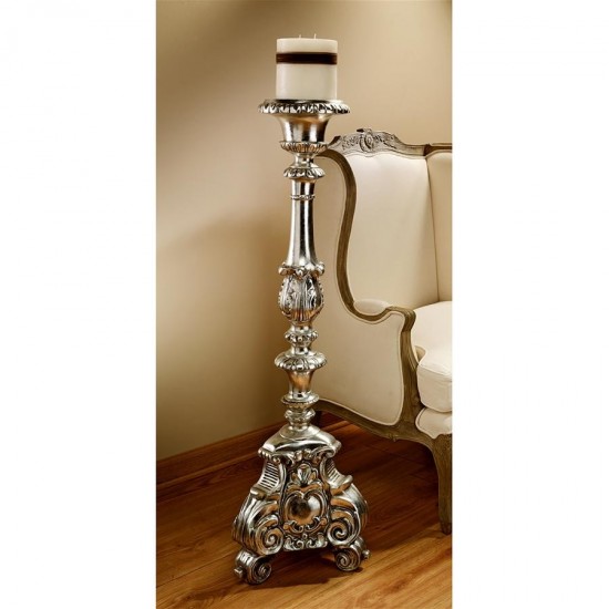 Design Toscano Grande Scroll Footed Candlestick