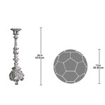 Design Toscano Grande Scroll Footed Candlestick