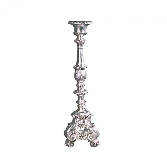 Design Toscano Grande Scroll Footed Candlestick