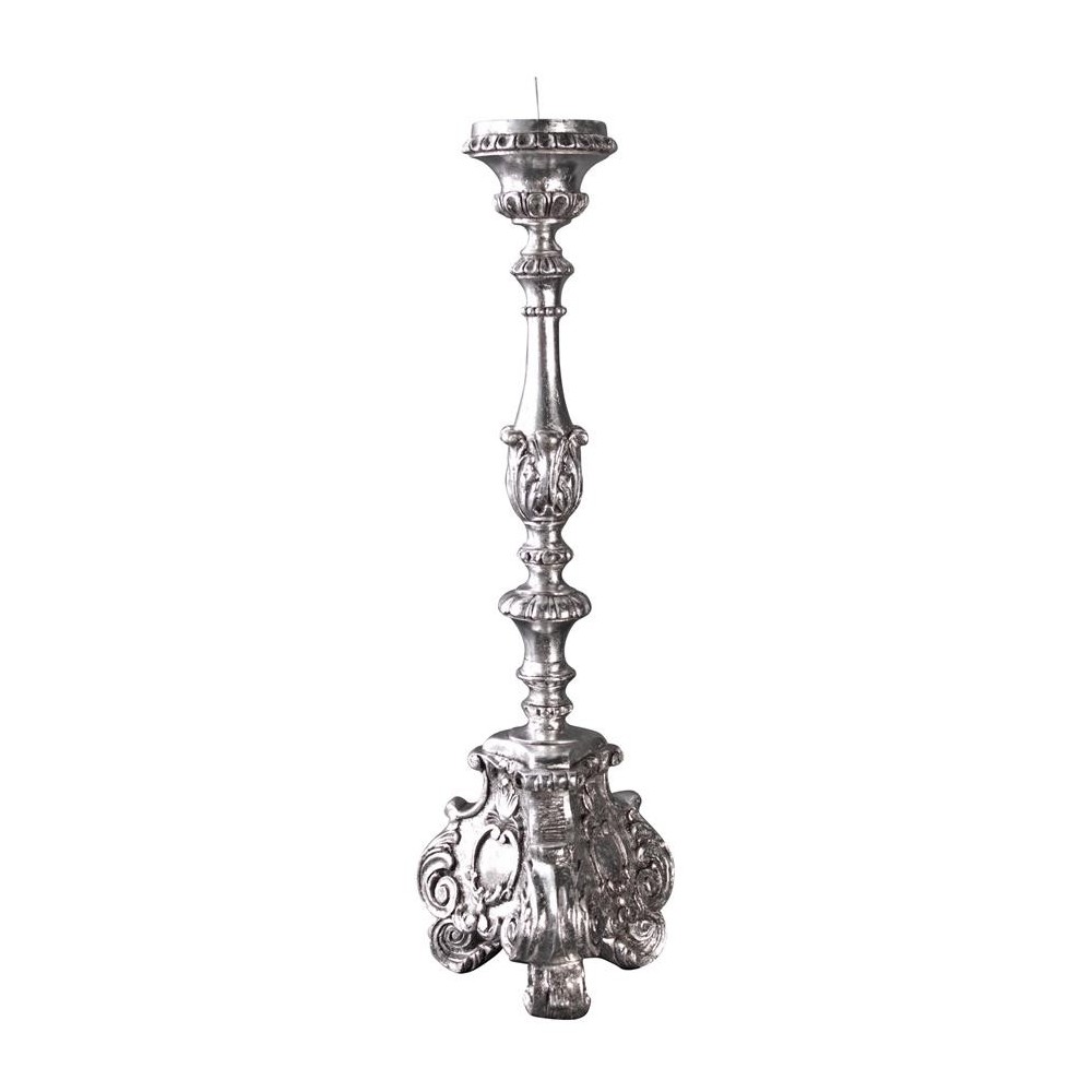 Design Toscano Large Scroll Footed Candlestick