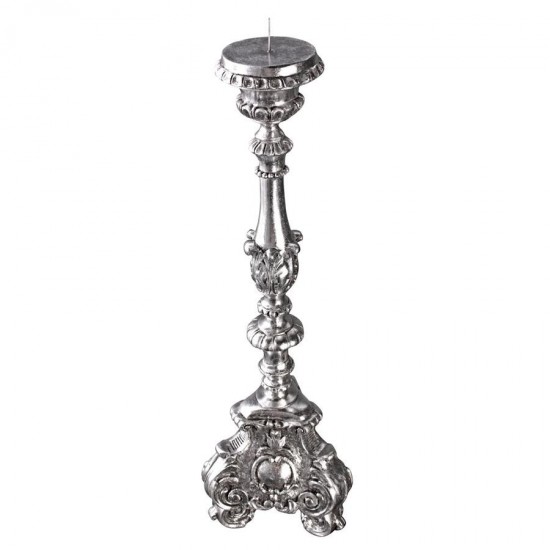 Design Toscano Large Scroll Footed Candlestick