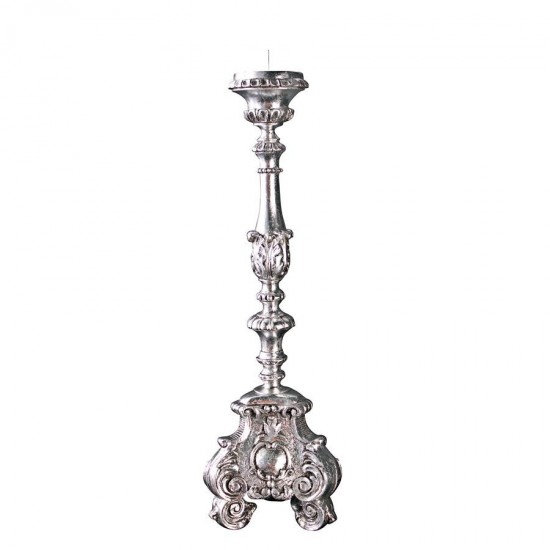 Design Toscano Large Scroll Footed Candlestick