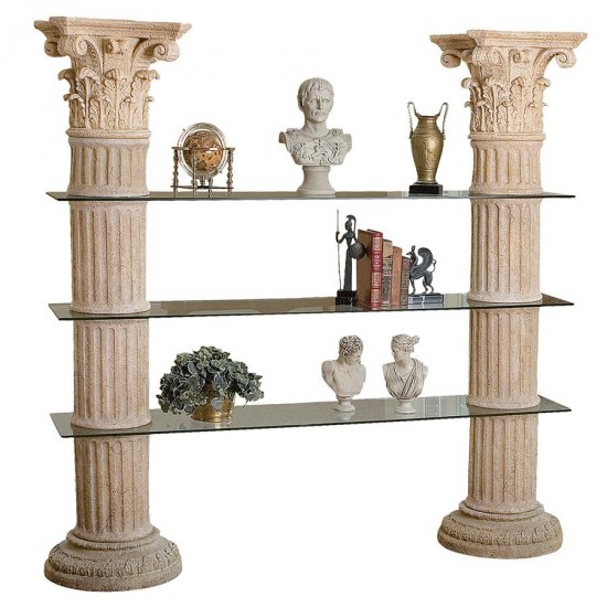 Design Toscano Columns Of Corinth Shelves