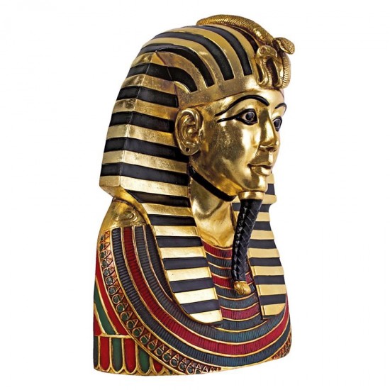 Design Toscano Golden Shroud Of Tutankhamen Bust