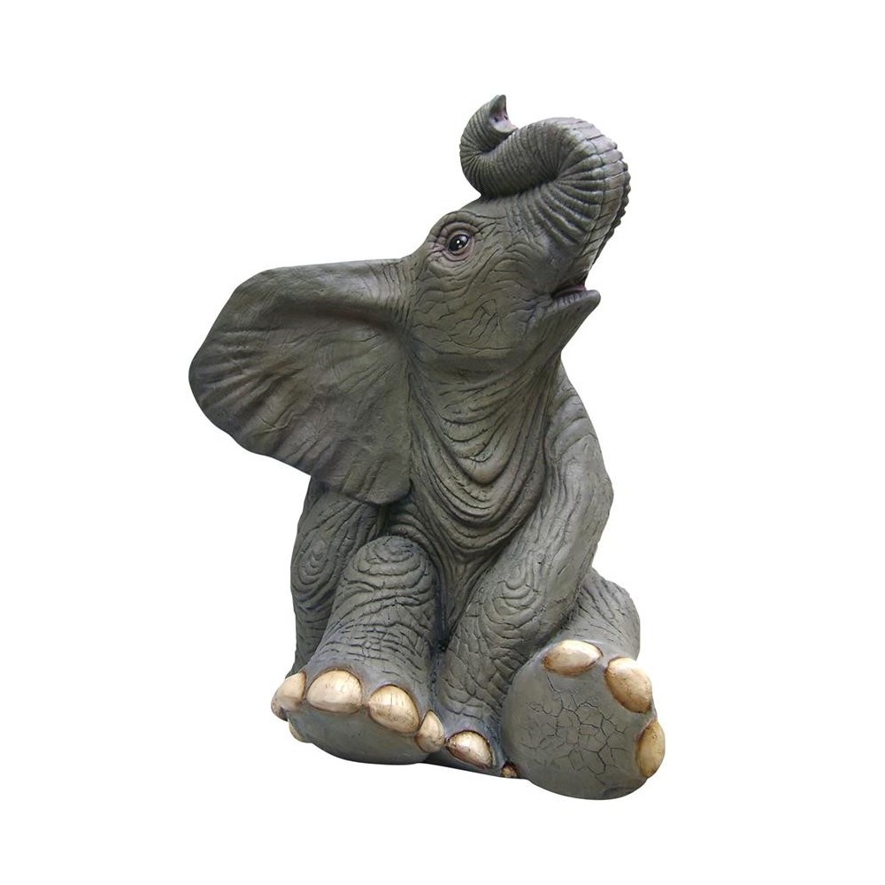 Design Toscano Sitting Baby Elephant Statue