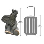 Design Toscano Sitting Baby Elephant Statue