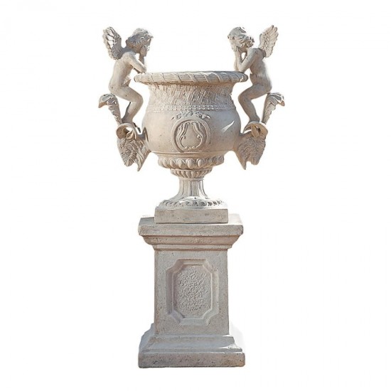 Design Toscano Versailles Cherub Urn With Plinth