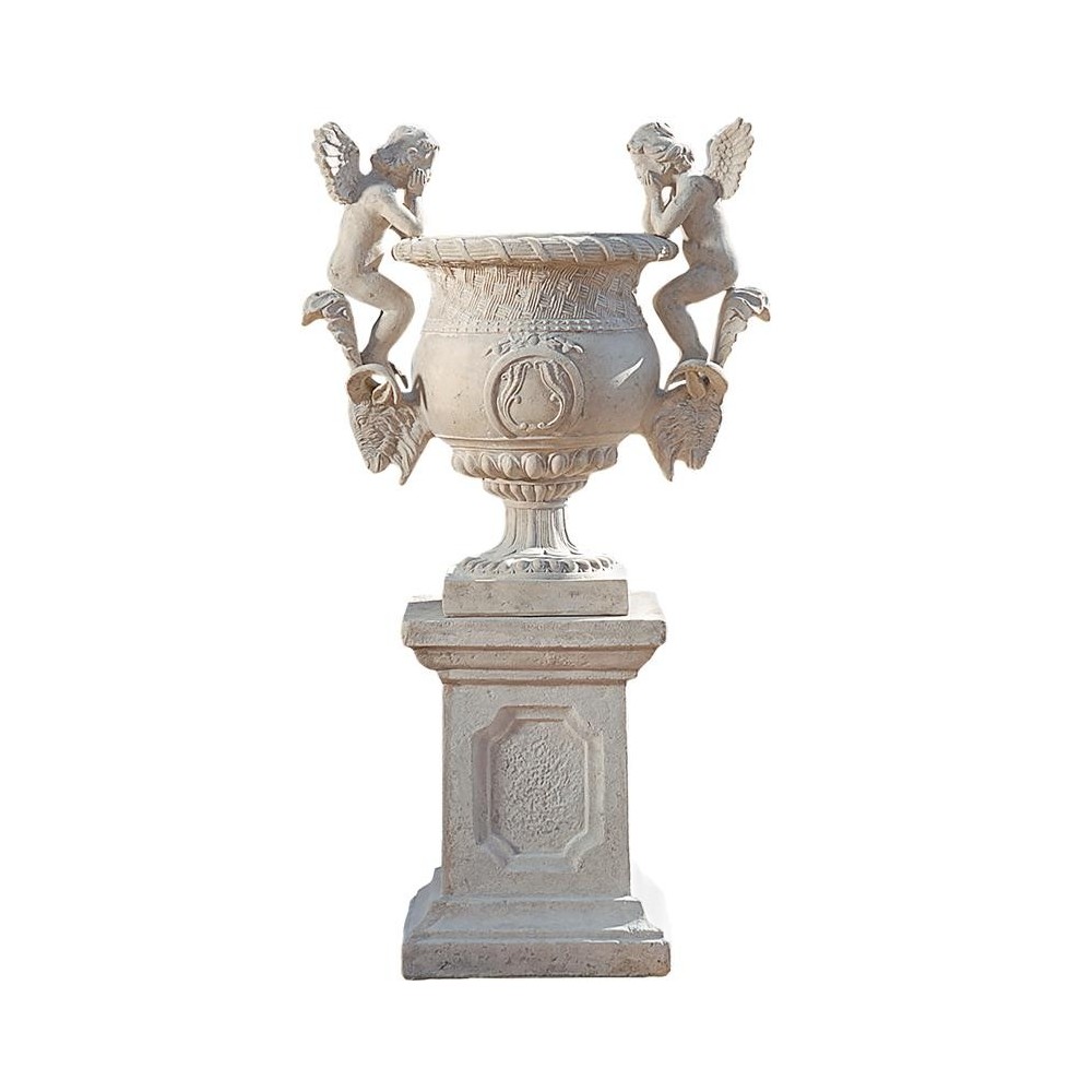 Design Toscano Versailles Cherub Urn With Plinth