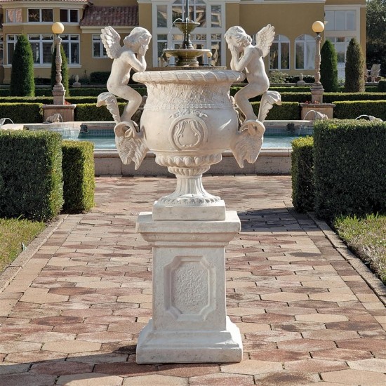 Design Toscano Versailles Cherub Urn With Plinth