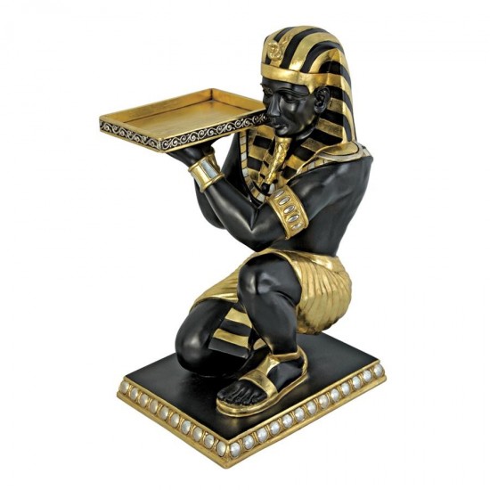 Design Toscano Pharaohs Kneeling Nubian Servant Table