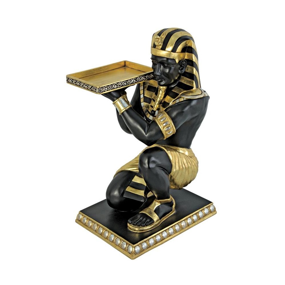 Design Toscano Pharaohs Kneeling Nubian Servant Table Design Toscano Pharaohs Kneeling Nubian Servant Table