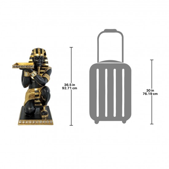 Design Toscano Pharaohs Kneeling Nubian Servant Table