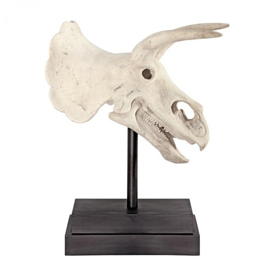 Design Toscano Triceratops Dinosaur Skull On Mount