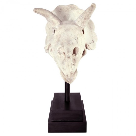 Design Toscano Triceratops Dinosaur Skull On Mount