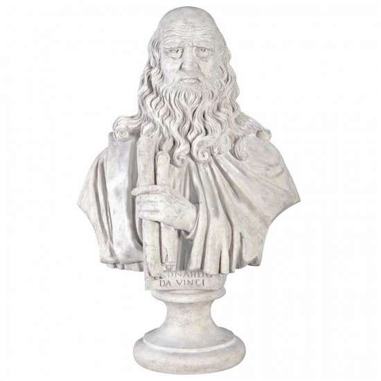 Design Toscano Leonardo Davinci Bust